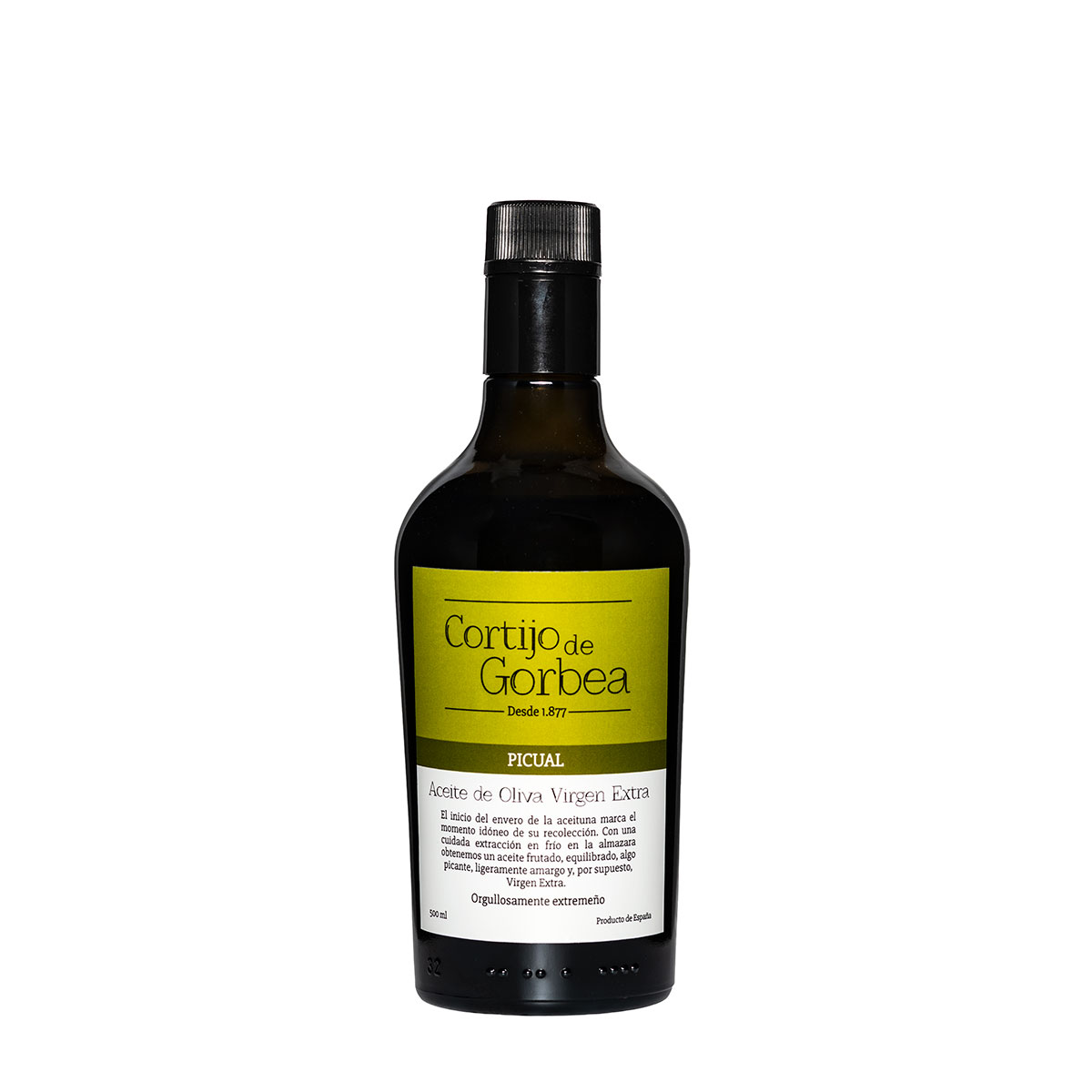 botella de Aceite Oliva Virgen Extra Cortijo de Gorbea